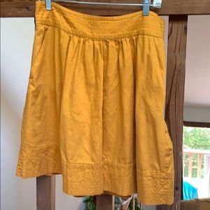 Mustard yellow skirt